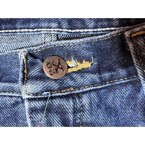 Wrangler 20X Straight Leg Blue Jeans‎ Western Denim Size 14 31x33 Mom Riding VTG - Image 5
