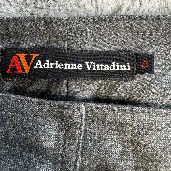 Adrienne Vittadini Pants Womens Sz 8 Heather‎ Gray Dress Wide Leg 32x32 - Image 6