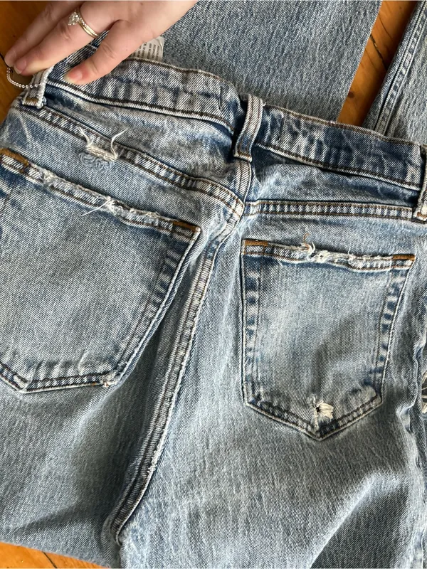☀️3/$25 Abercrombie & Fitch Jeans 90s Straight Ultra High Rise ripped jeans 4 - Image 6