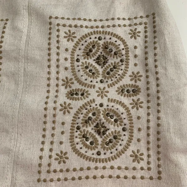 Anthropologie EUC Floreat Embroidered Embellished Pencil Skirt - Image 3