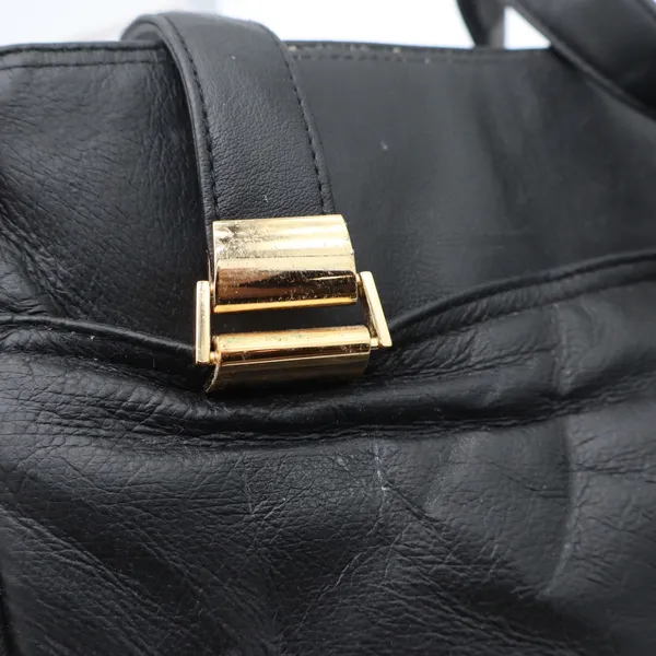 Sears Shoulder Bag Women's OS Black Leather Gold Hardware NWT - Image 5