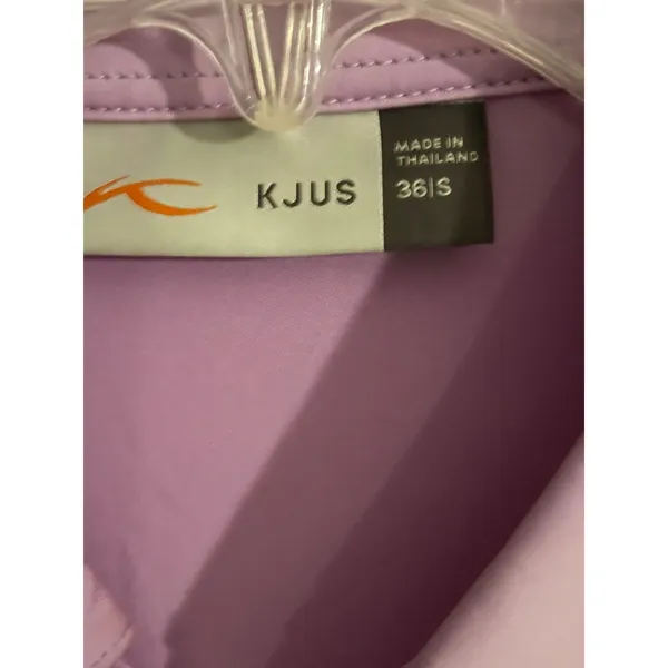 KJUS Womens Long Sleeve Golf Polo Shirt Purple Activewear Top Size 36 S - Image 2