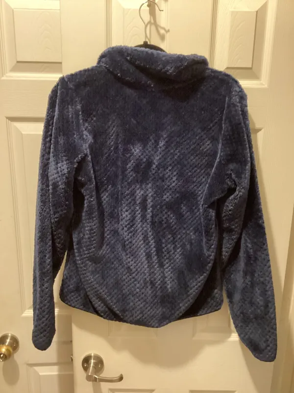 Columbia Navy Blue Teddy Fleece Jacket - Image 4