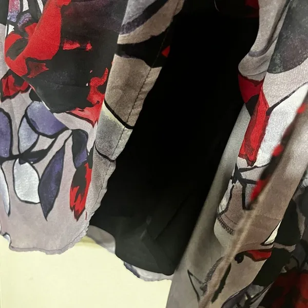 Show Me Your MuMu Perveen Blouse Purple Floral Long Sleeve Tunic Top Size M - Image 5