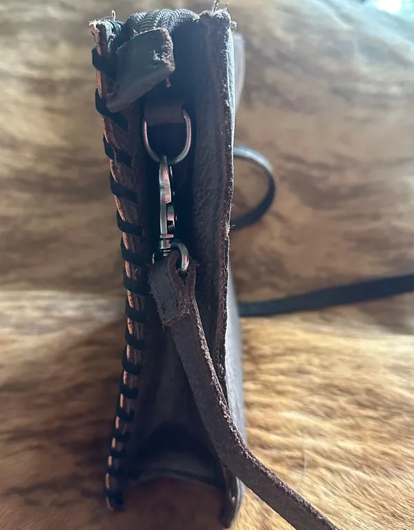 Genuine Leather Long Horn Purse - Image 3