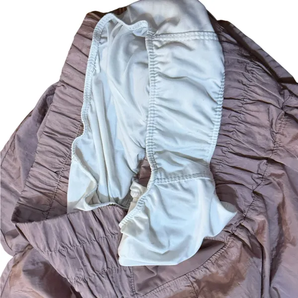 Free People FP Movement The Way Home Shorts Sz XL Shimmery Lavender High Waist‎ - Image 6