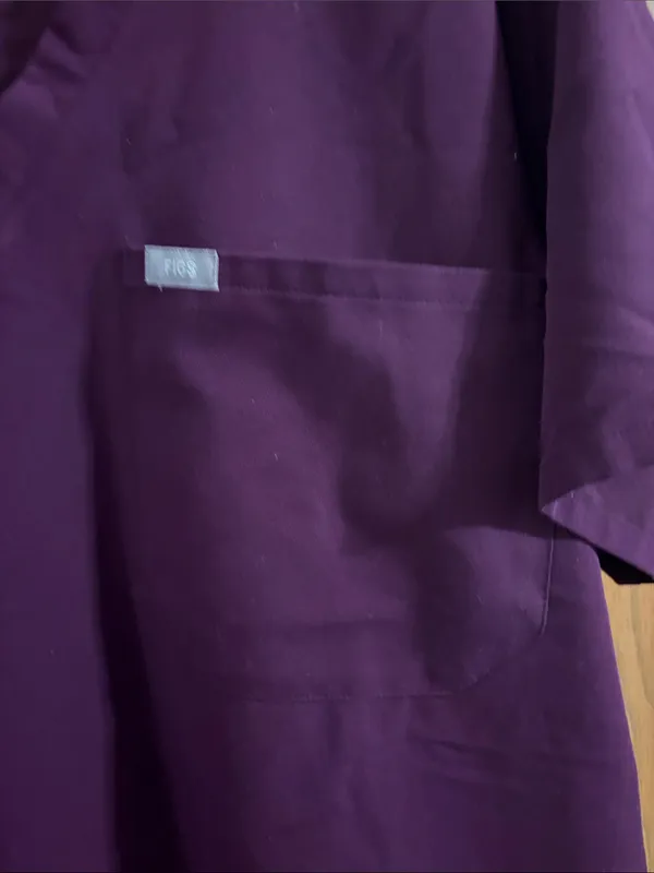 Figs Women’s Deep Purple One Pocket Catarina Scrub Top‎ XXL - Image 5