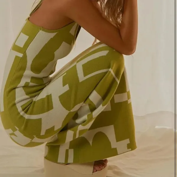 Print Maxi Dress White - Image 2