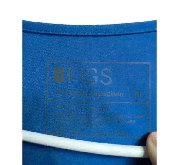 FIGS Technical Collection Royal Blue Scrub‎ Top - Image 2