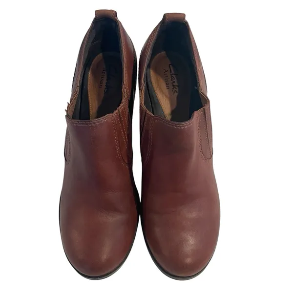 Clark’s Artisan Tige De Cuir Booties Boots Women’s Size 7M Active Air Brown - Image 2
