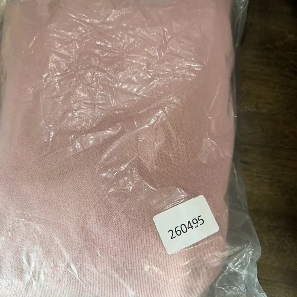 Women's Oversized Hoodie Dress with Split Sides Blush Size XL #260495 - Image 7