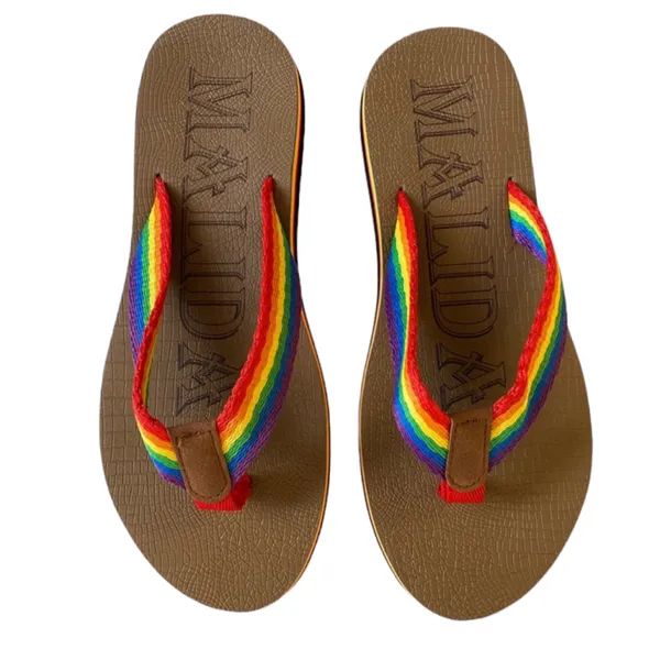 Malida Rainbow Colors Sandals‎ Size 8.5 - Image 2