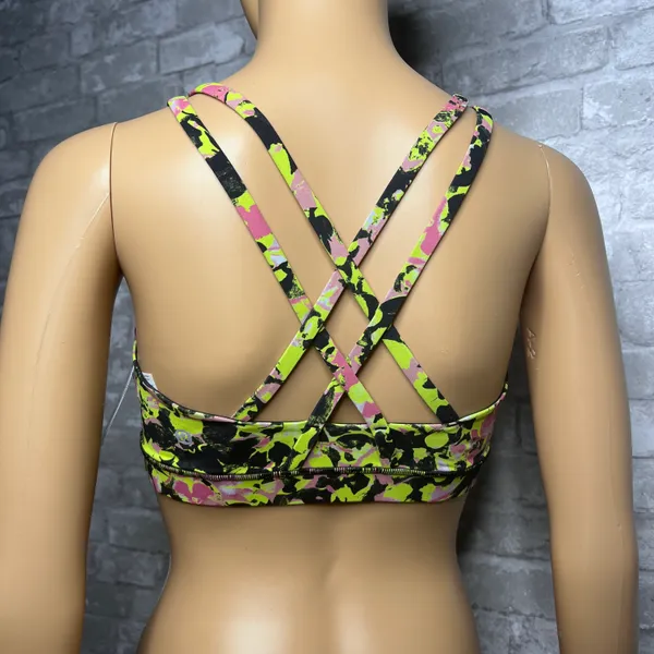 Lululemon Energy Bra Luxtreme NWT Size 2 Inflect Floral Highlight Yellow Multi - Image 12