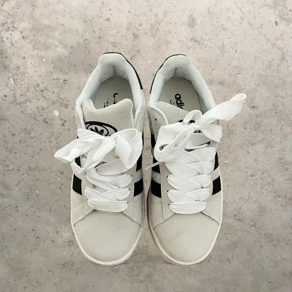 adidas campus 00 in light grey & black - Image 2