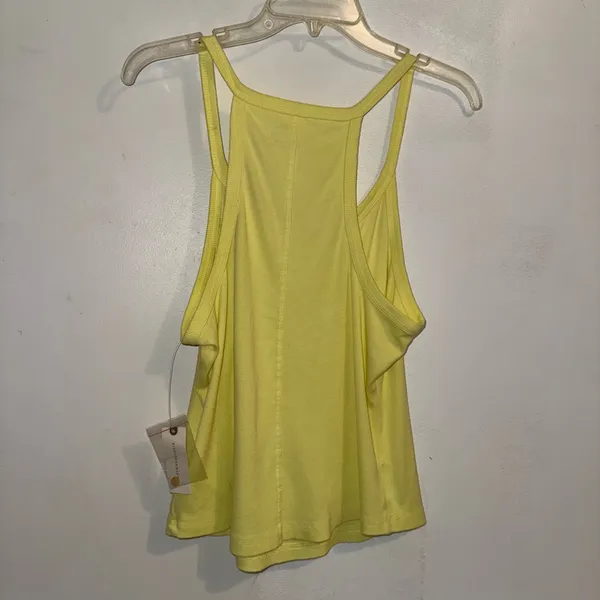 NWT $38 Anthropologie x Pilcro Yellow Hang Ten Layering Scoop-Hem Tank XL - Image 7