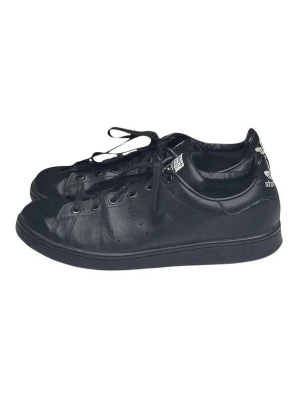 adidas ★ Stan Smith Low Profile Sneaker Tennis Shoes ★ Black Vegan Leather ★ 7M - Image 6