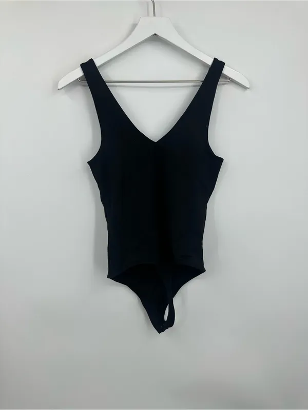 Abercrombie And Fitch Black Soft Bodysuit Size Small - Image 2