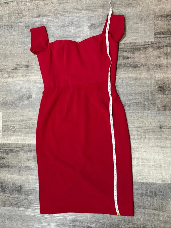 DRESS THE POPULATION Bailey Dress in Garnet - Image 7