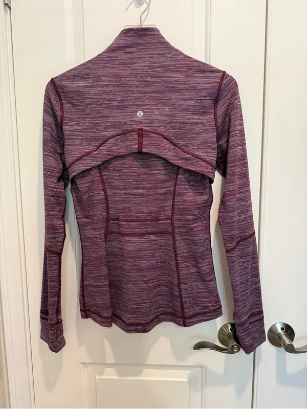 LULULEMON Women’s Define Jacket Edged Stripe‎ Jacquard Blueprint Royal Ruby - Image 2