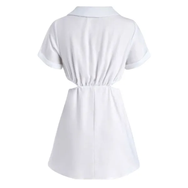 Nordstrom NWT Cider White Cut Out Mini Dress Med - Image 4