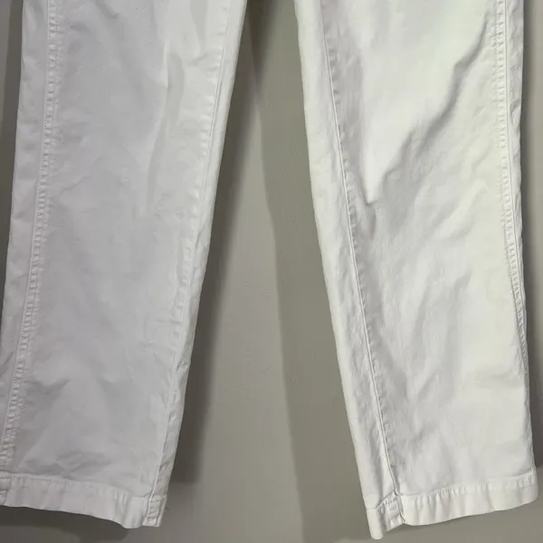 Versace Cropped Straight Leg Jeans Women's Size 30 Denim Zipper Pockets Designer - Image 3