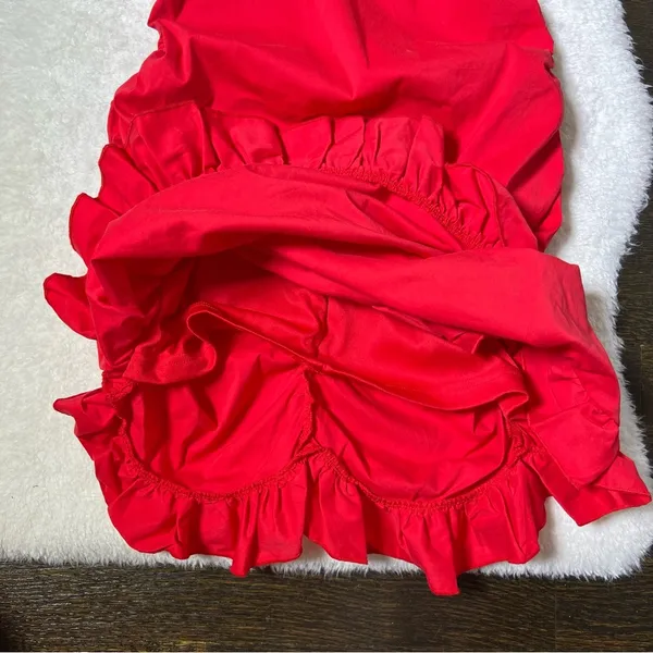 Tiger Mist Red Millie Ruched Mini Dress - Image 7