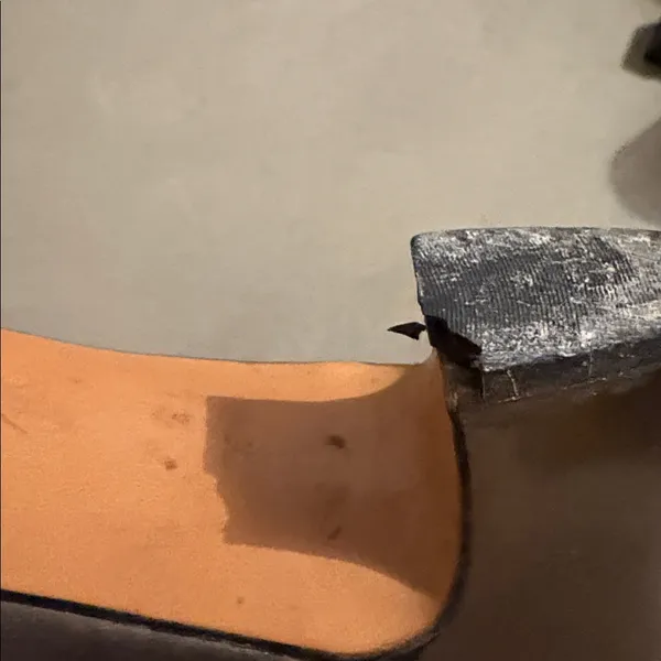 Salvatore Ferragamo Vintage Block‎ Heel Pump Bronze Metallic Size 8.5 AAA - Image 12