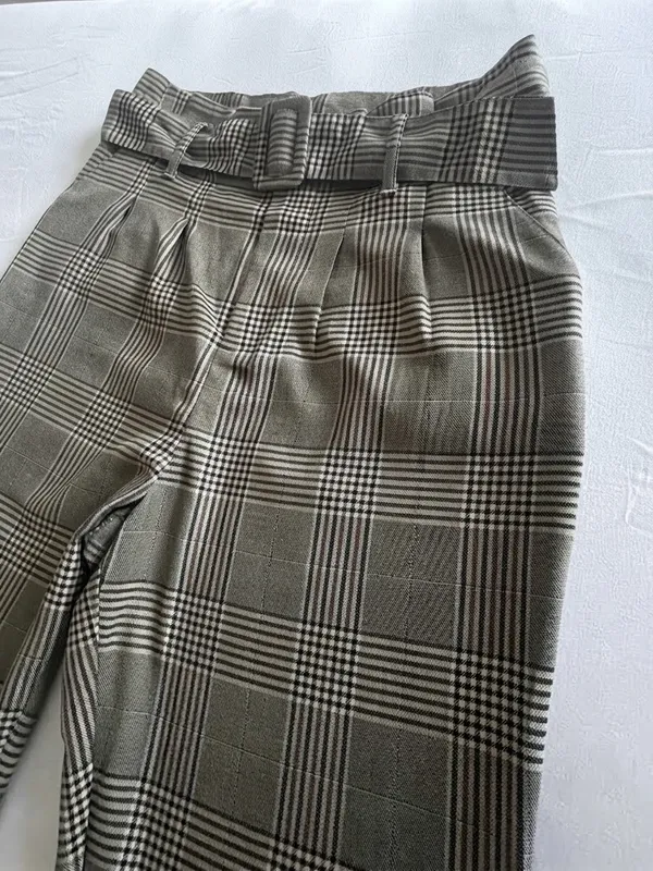NWOT Wild Fable Plaid Tailored Trousers Sz 10 - Image 6