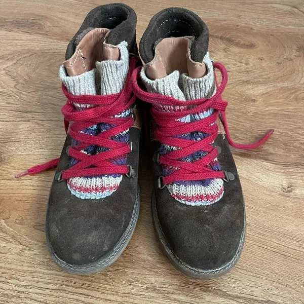 Eric‎ Michael suede upper hiking boots sz 6.5 - Image 10