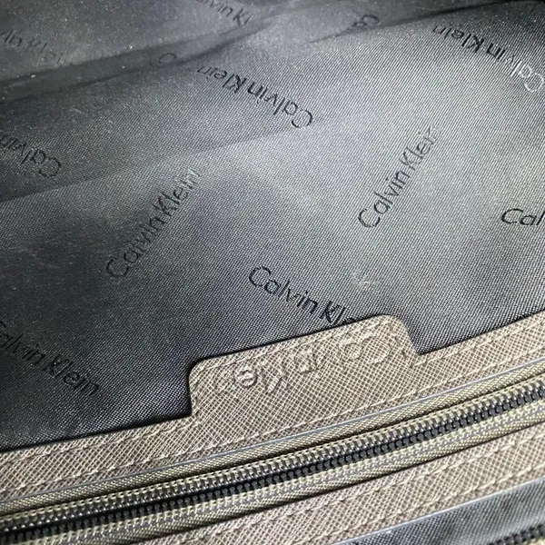 Calvin Klein Black Large Saffiano Leather Tote Bag - Image 10