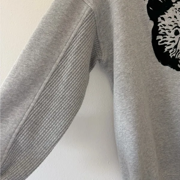 Aerie Bear Trail Gorpcore Gray Get Away Oversized Crewneck Sweatshirt size xxs - Image 9