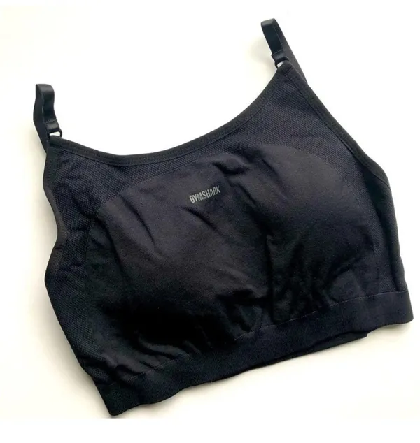 Gymshark S/S Flex Seamless Cycling Shorts & Flex Seamless Strappy Sports Bra Set - Image 2