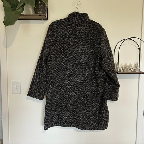 Old Navy Black Marble Funnel Neck‎ Full Zip Woman’s Coat Size XL - Image 2