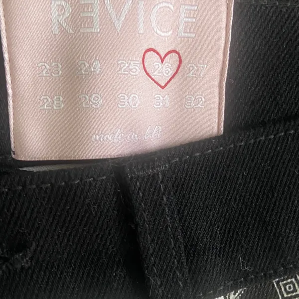 Revice Denim Jeans Women’s Size 26 Black White Bandana Patchwork jeans - Image 6