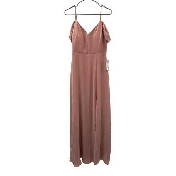 Birdy Grey Devin‎ Convertible Sleeveless Bridesmaid Dress in Dusty Rose Sz M NEW - Image 3