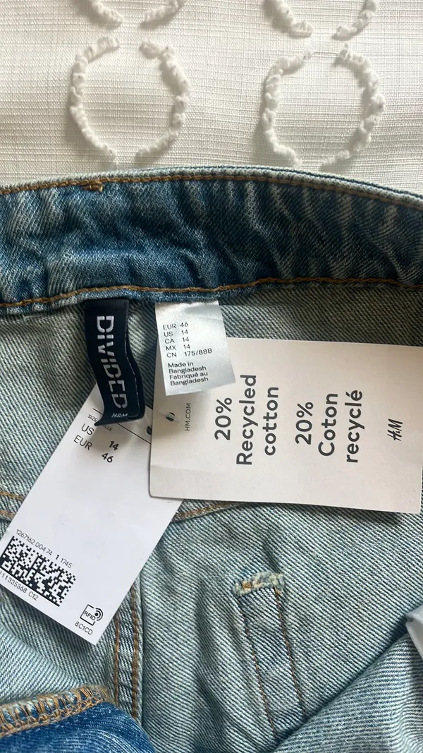 High-Waisted Jean Shorts H&M - Image 2