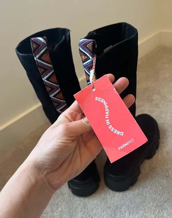 Farm Rio Black Boots - Image 4