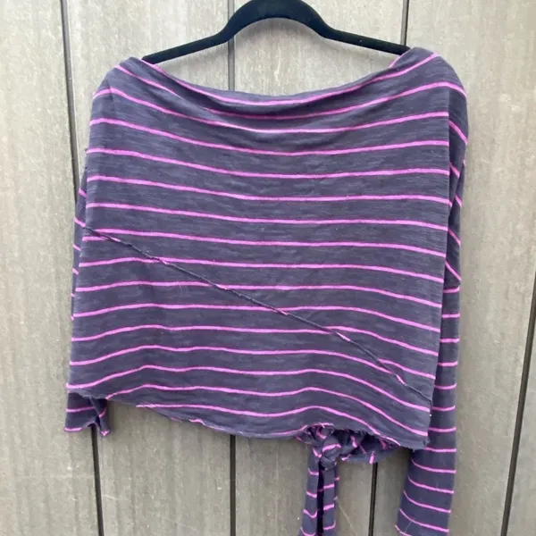 Free People Love Lane‎ Striped One Shoulder Top - Image 7