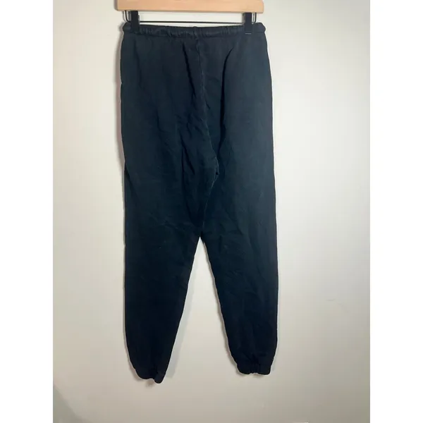 Joah Brown Oversized Jogger‎ Pant Washed Black French Terry S/M 4-6 Relaxed Fit - Image 5