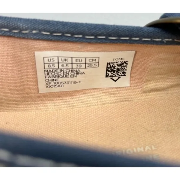 TOMS Womens Floral Canvas Mary Jane Shoes‎ With Buckle Strap 8.5 - Image 5