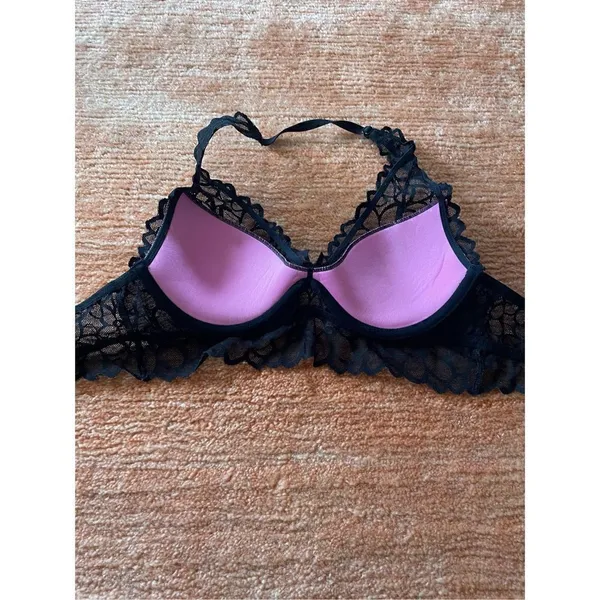 Black Halter Victoria Secret PINK Bralette - Image 7