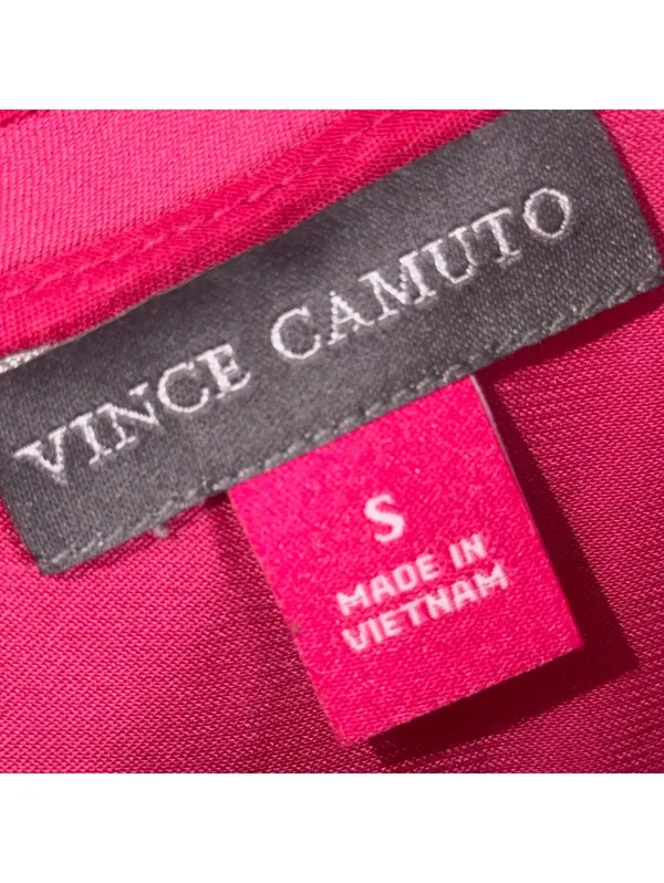 Vince Camuto Fuchsia Cold Shoulder Cami Blouse Size Small - Image 5