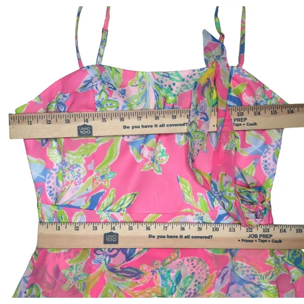 NWOT Lilly Pulitzer 4 Anni Maxi Wrap Long Dress Squeeze The Day Pink Fit & Flare - Image 14