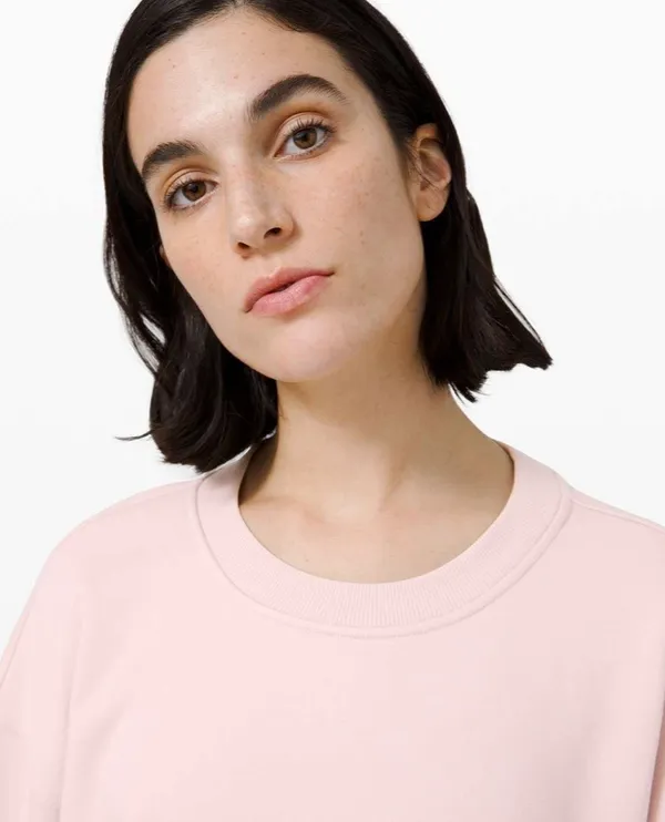 Lululemon Perfectly Oversized Crew Porcelain Pink 6 - Image 7