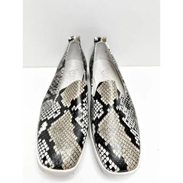 Franco Sarto Loafer Womens Size 5 Snakeskin Print Slip On‎ Square Toe Shoes - Image 3