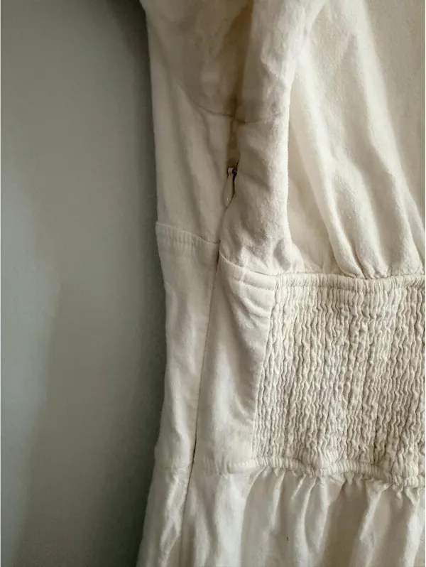 Maeve by Anthropologie Puff-Sleeve Corset Linen Midi Dress - Image 7