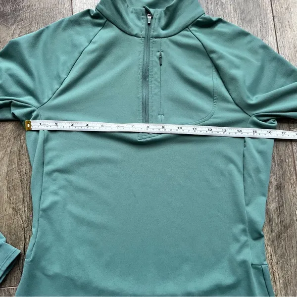 Merrell SelectWick 1/4 Zip Pullover Running Jacket Long Sleeve Shirt Sage Green - Image 9