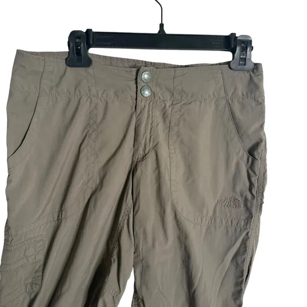 The North Face Womens Cropped Hiking Pants Size 6 Green‎ Nylon Outdoor Cargo - Image 2