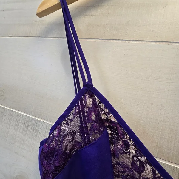 Victoria's Secret Purple Lingerie Night Gown Babydoll Slip - Image 7