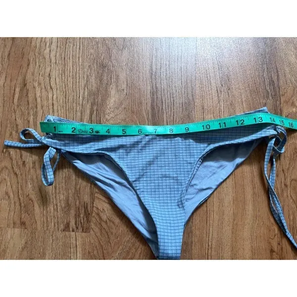 ‎RVCA womens blue checkered bikini bottoms Medium - Image 3